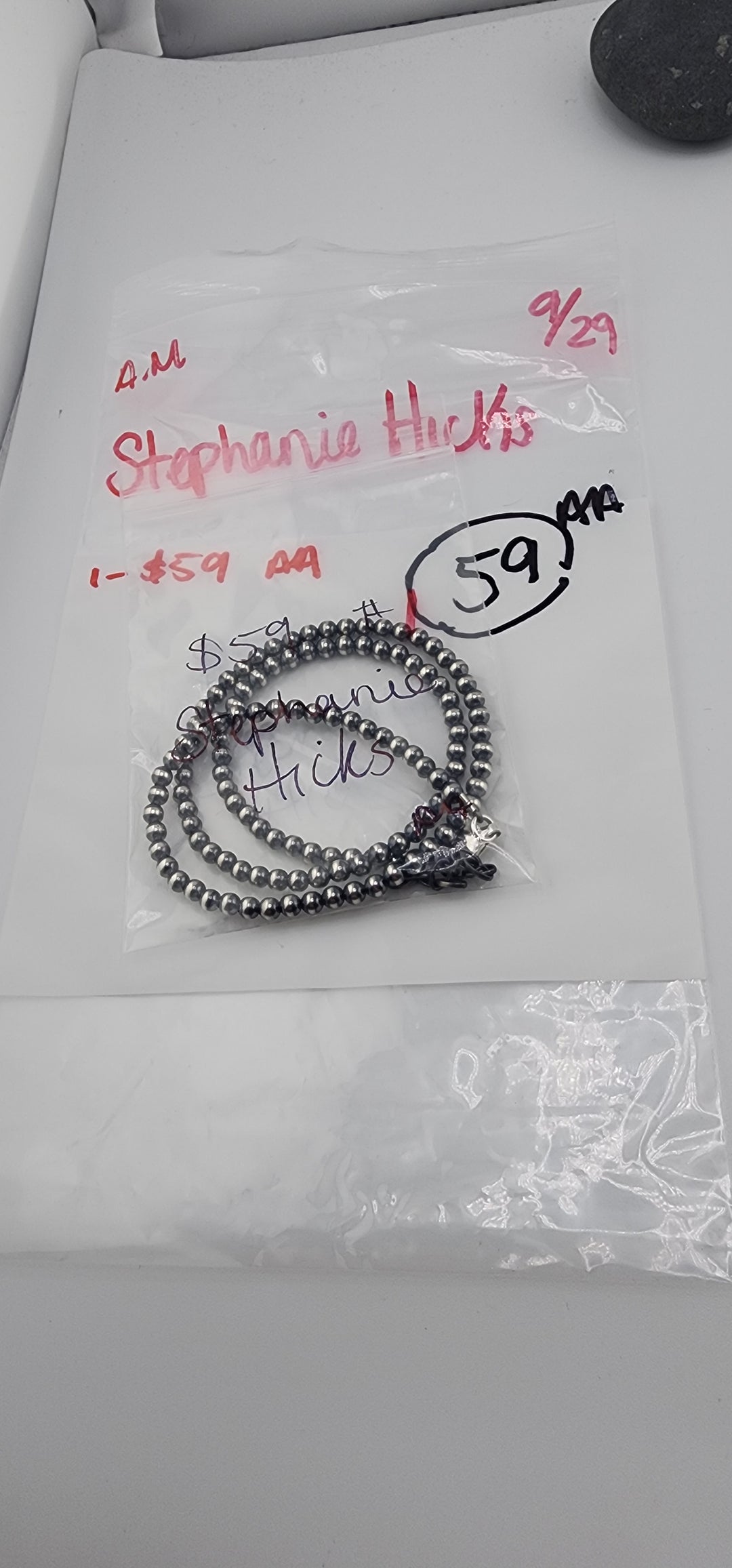 AM SHOW 48HR RESERVED FOR: Stephanie Hicks - 9/29/2025 FL tiktok Live Show -  1 Sterling Silver Items