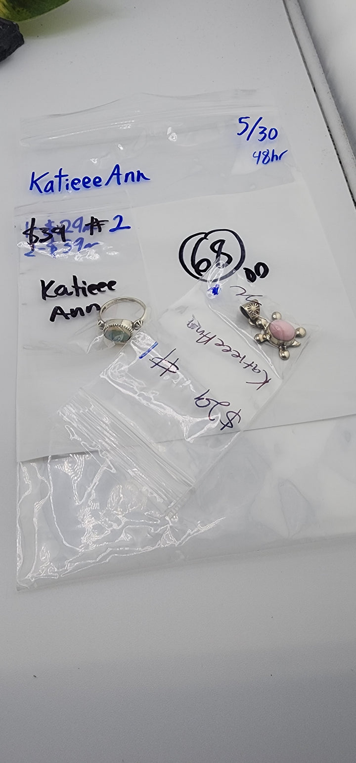 RESERVED FOR: KatieeeAnn - 5/30/2025 tiktok Live Show - 2 Sterling Silver Items