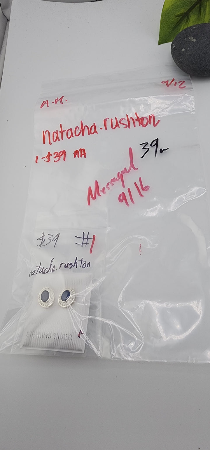AM SHOW 48HR - RESERVED FOR: natacha.rushton - 9/12/2025 FL tiktok Live Show - 1 Sterling Silver Items