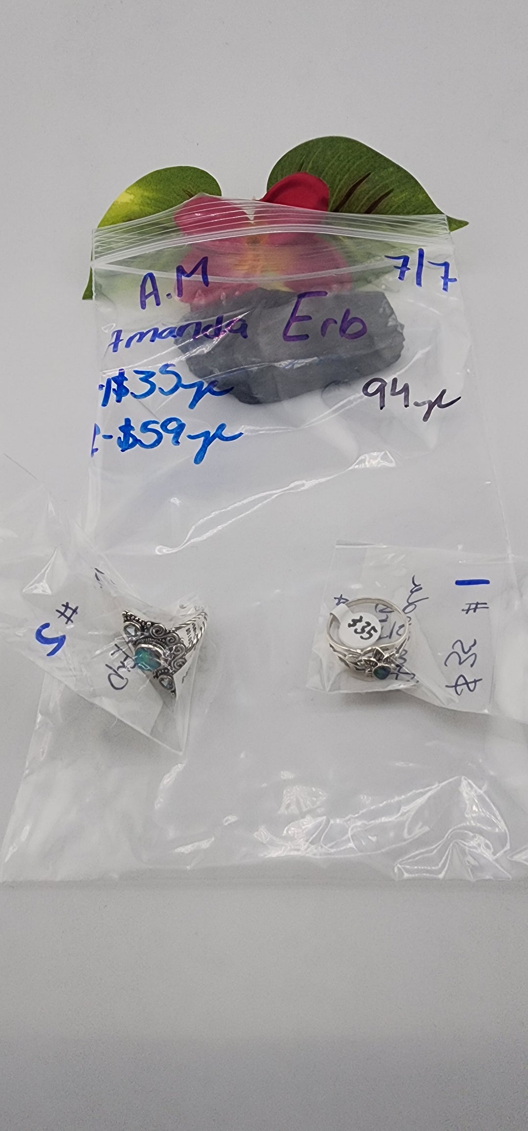 RESERVED FOR: Amanda Erb - 7/7/2025 tiktok A.M Live Show - 2 Sterling Silver Items