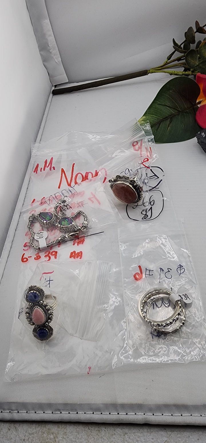 AM SHOW 48HR - RESERVED FOR: Noon - 8/11/2025 FL tiktok Live Show - 4 Sterling Silver Items