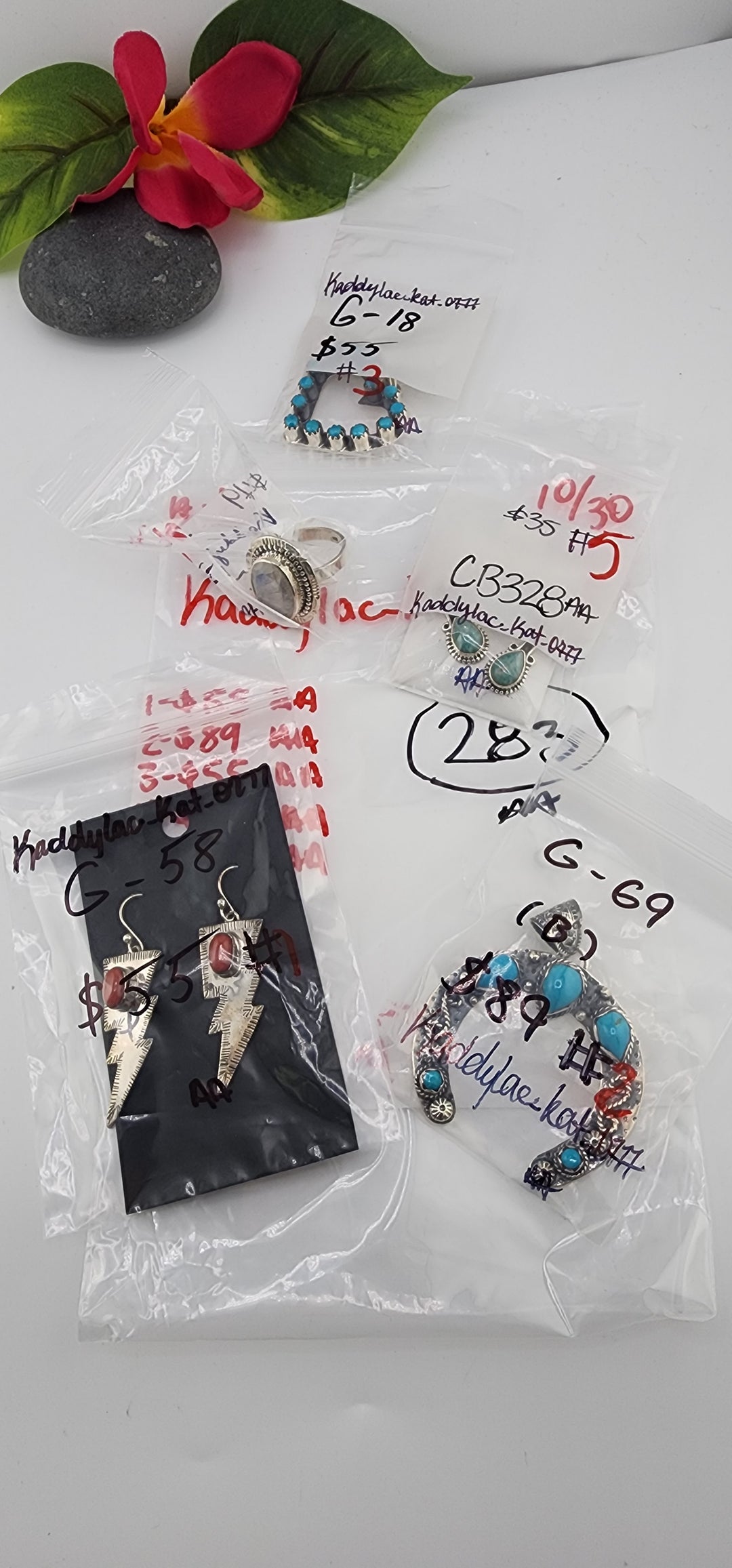 AM SHOW 48HR RESERVED FOR: kaddylac_kat_0777  - 10/30/2025 FL tiktok Live Show -  5 Sterling Silver Items
