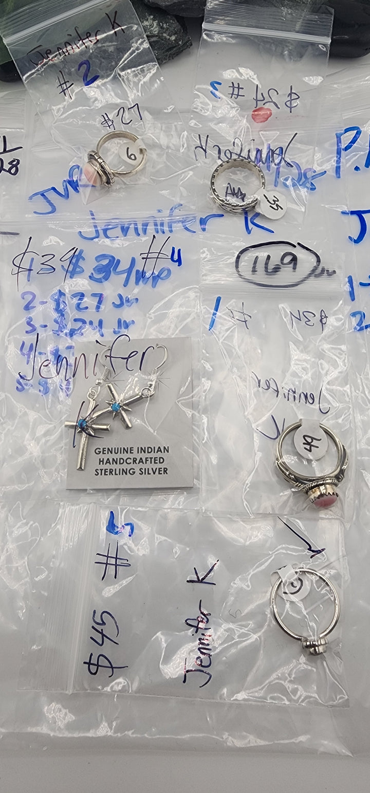 BF PM SHOW 48HR - RESERVED FOR: Jennifer K  - 11/28/2025 tiktok Live Show - 5 Sterling Silver Items