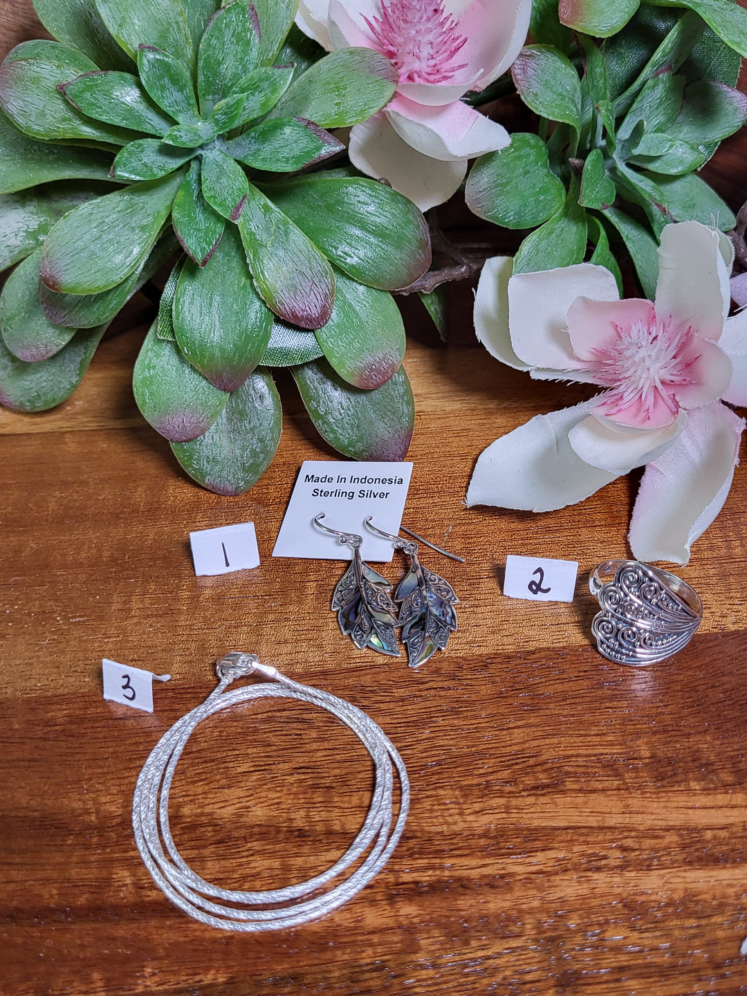 RESERVED FOR: Shawnee 8/9/24- 3 Sterling Silver Items