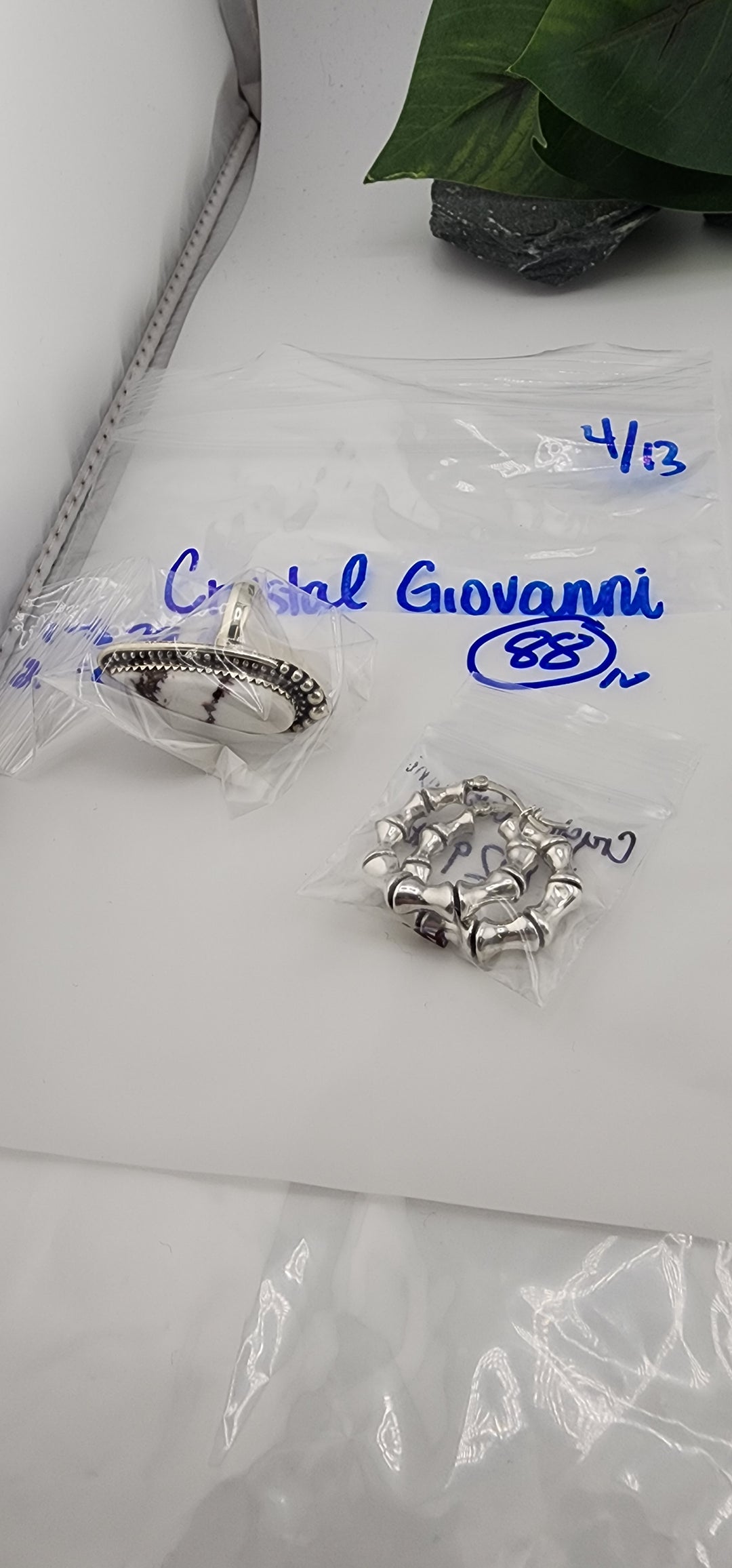 RESERVED FOR: Crystal Giovanni - 4/13/2025 tiktok Live Show -2 Sterling Silver Items