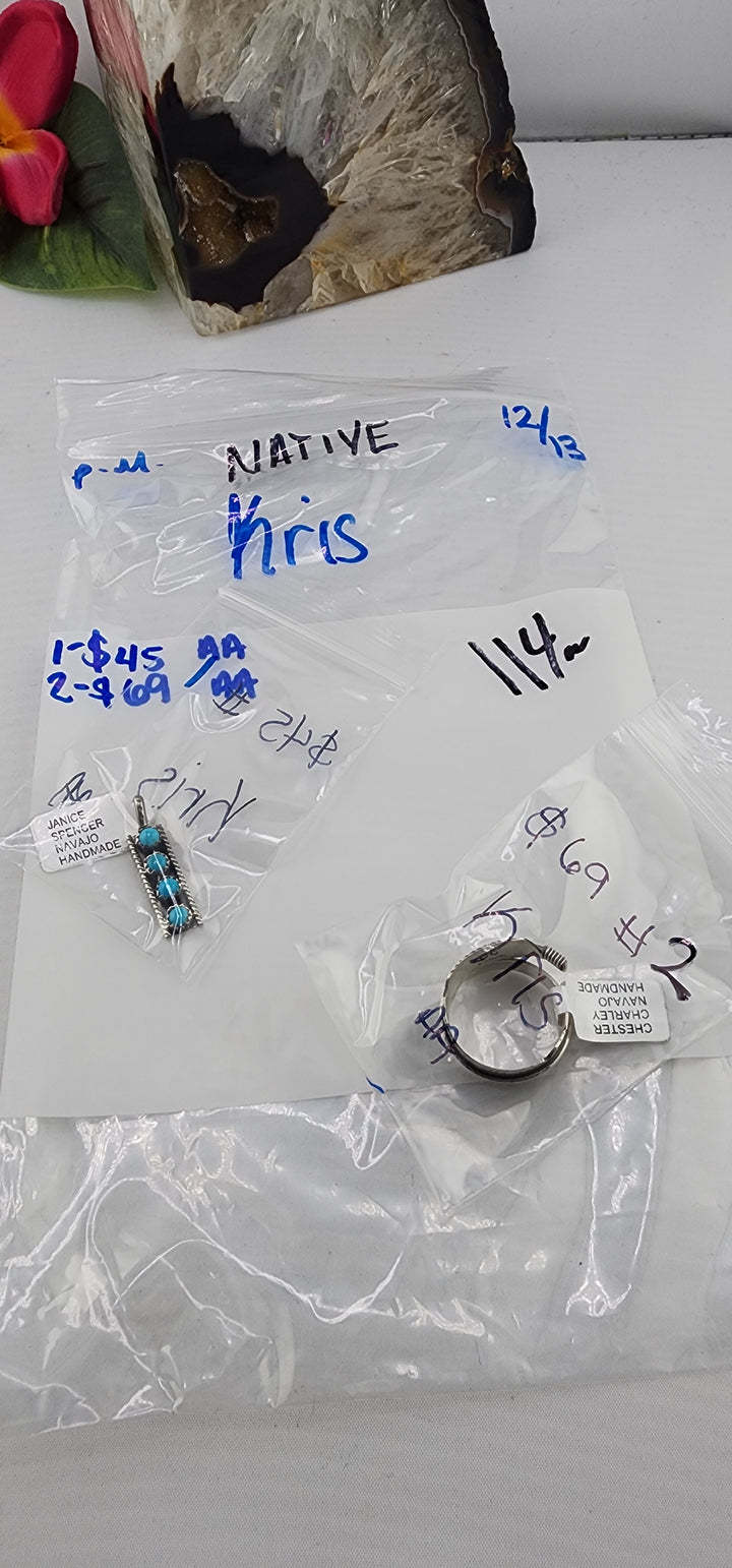 PM NATIVE SHOW 48HR - RESERVED FOR: Kris - 12/13/2025 tiktok Live Show - 2 Sterling Silver Items