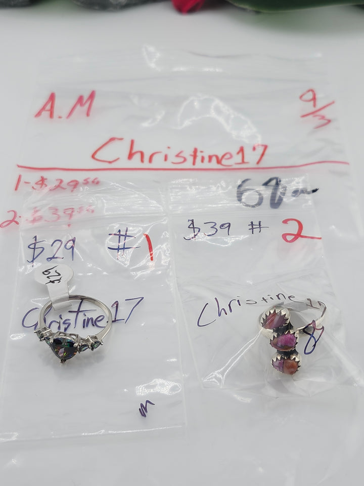 AM SHOW 48HR - RESERVED FOR: Christine17 - 9/3/2025 FL tiktok Live Show - 2 Sterling Silver Items