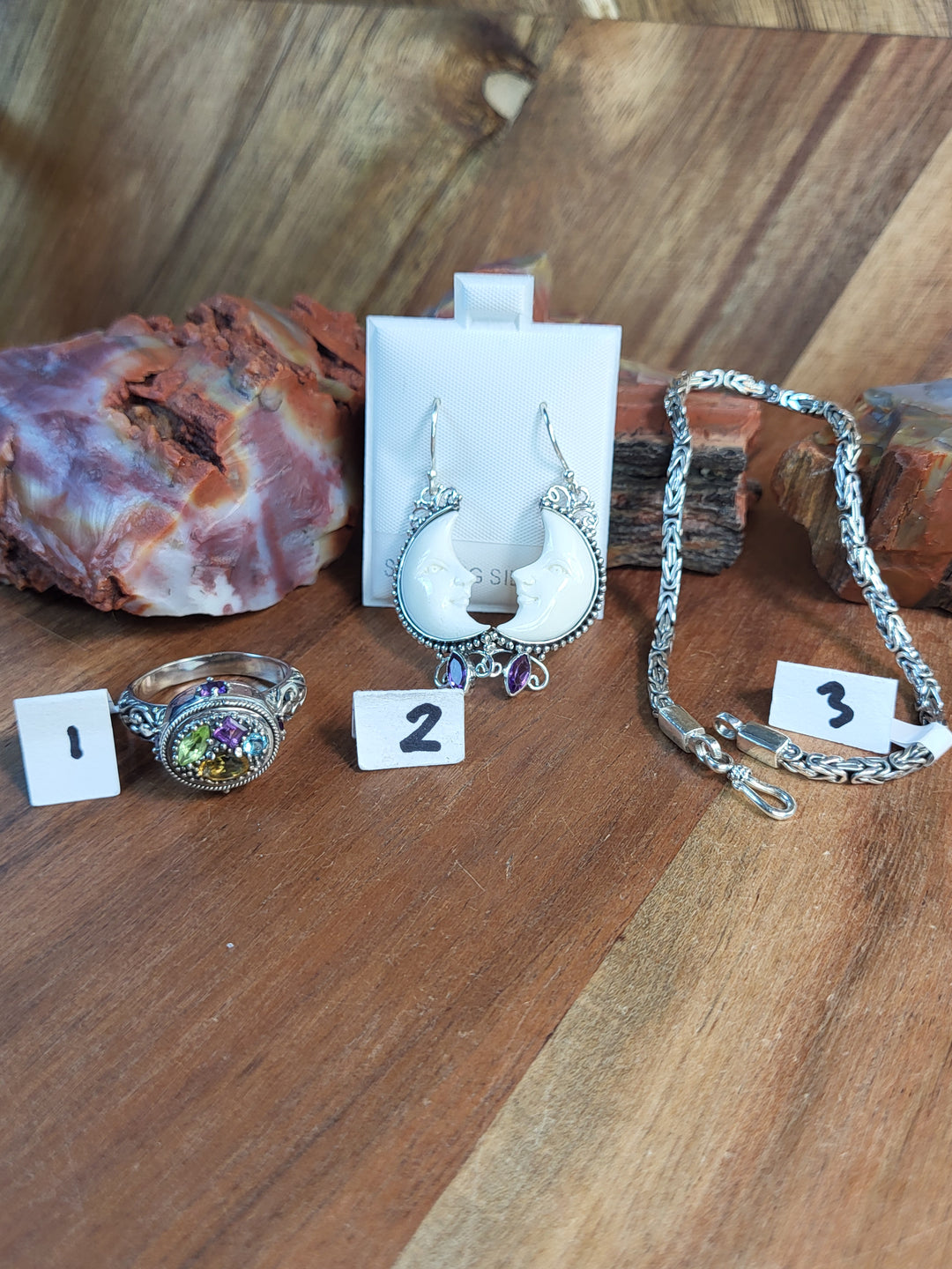 RESERVED FOR: Ashley Seaton- 7/19/24-3 Sterling Silver Items