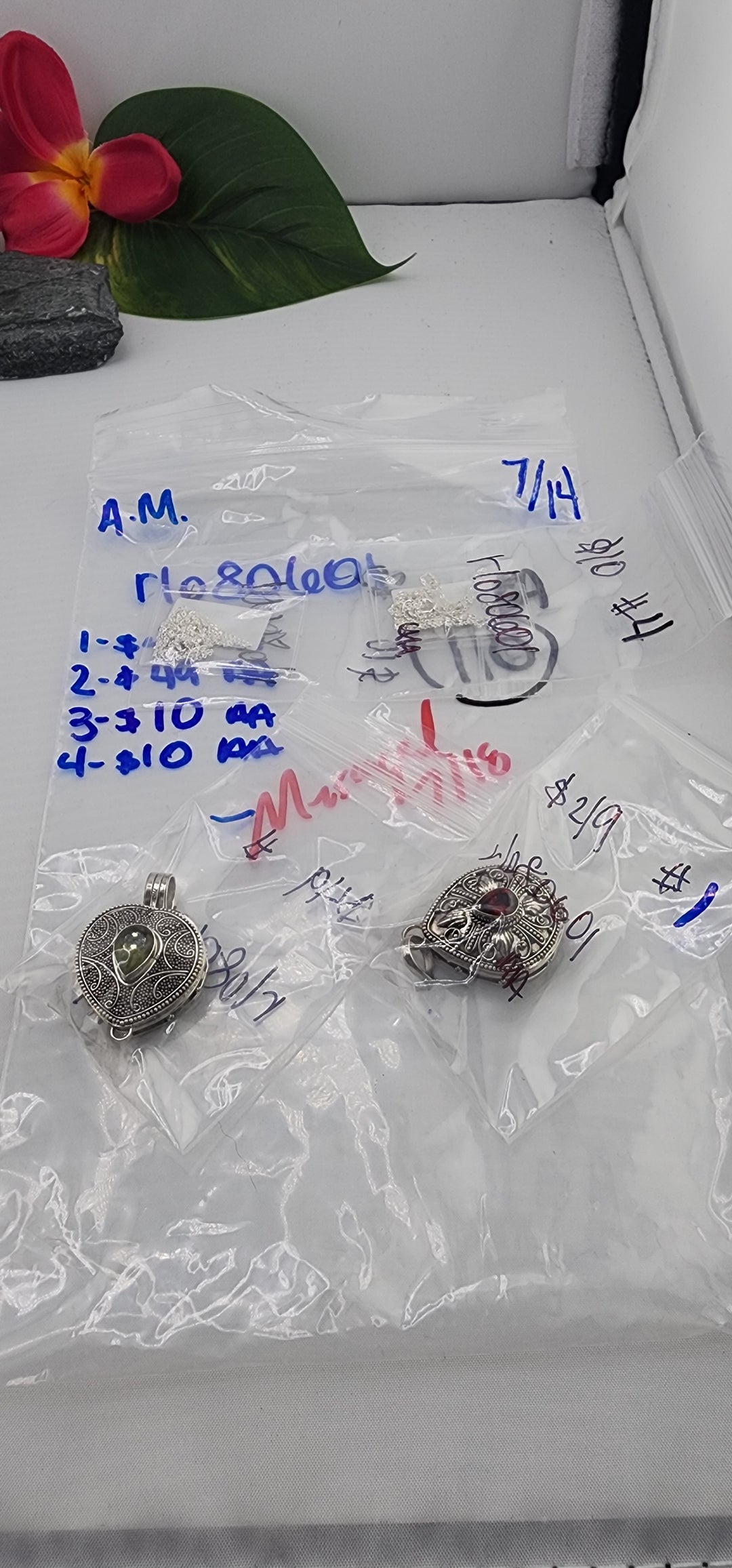 AM SHOW 48HR - RESERVED FOR: rlo80601 - 7/14/2025 FL tiktok Live Show - 4 Sterling Silver Items
