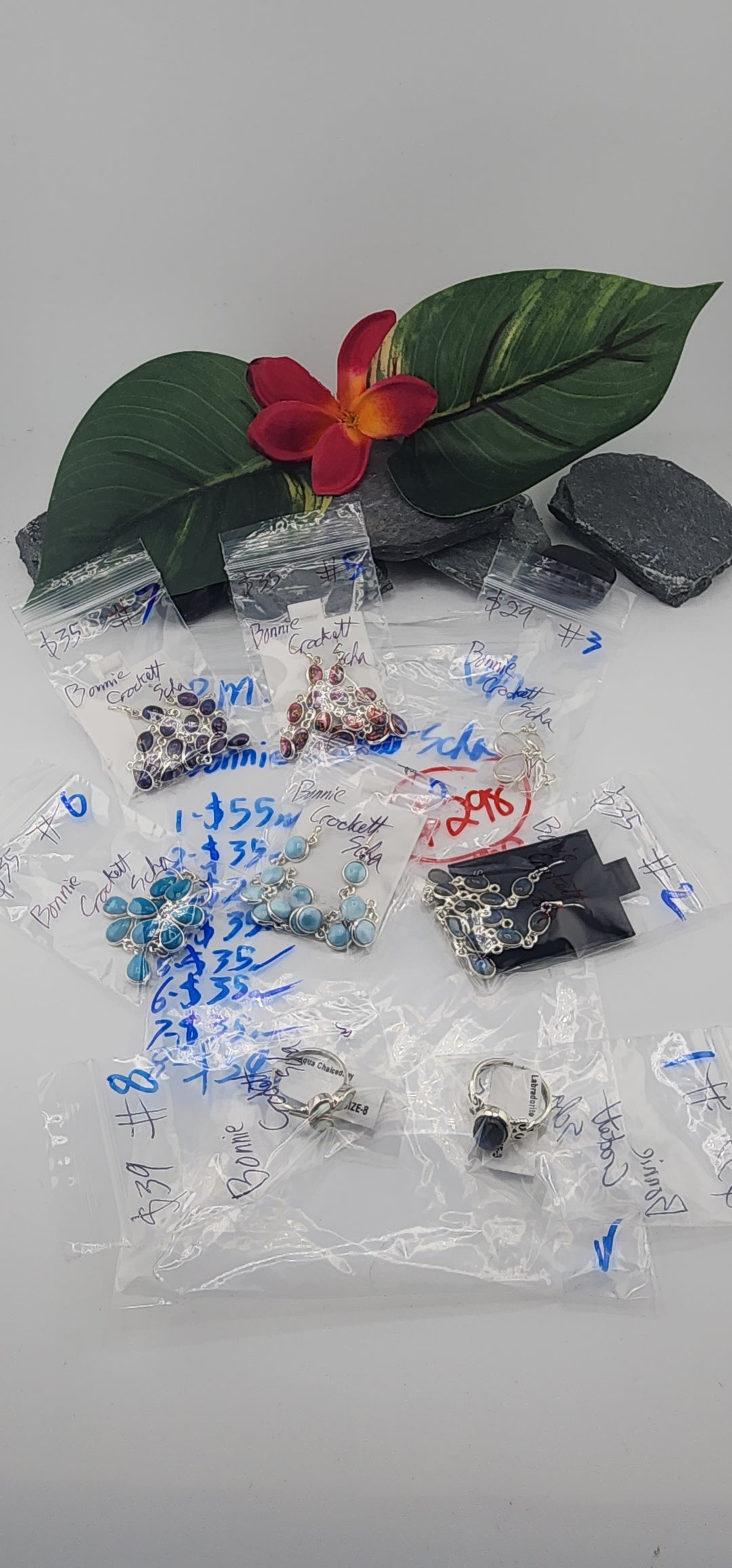 PM SHOW 48HR - RESERVED FOR: Bonnie Crockett Scha - 12/2/2025 tiktok Live Show - 8 Sterling Silver Items