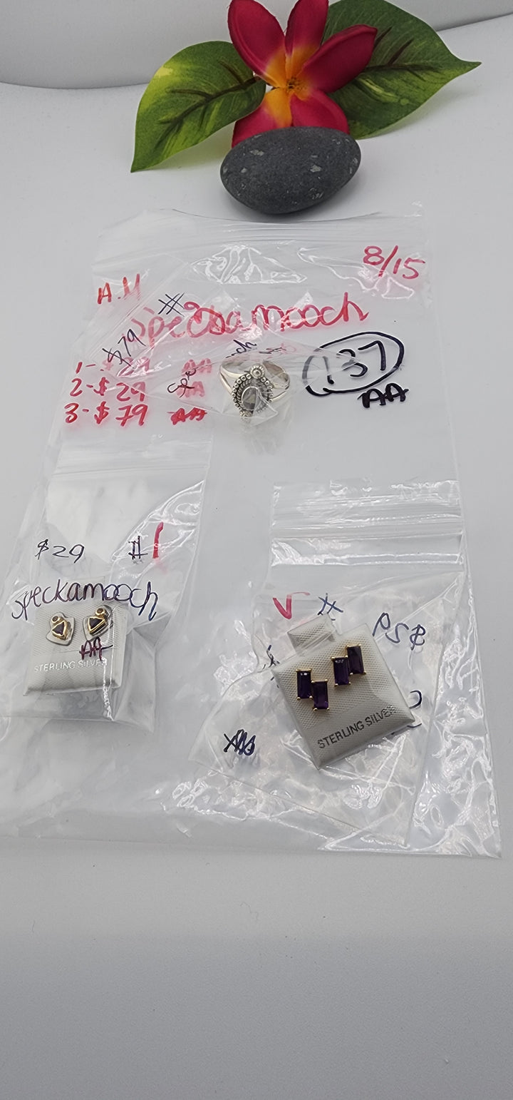 AM SHOW 48HR - RESERVED FOR: Speckamooch - 8/15/2025 FL tiktok Live Show - 3 Sterling Silver Items