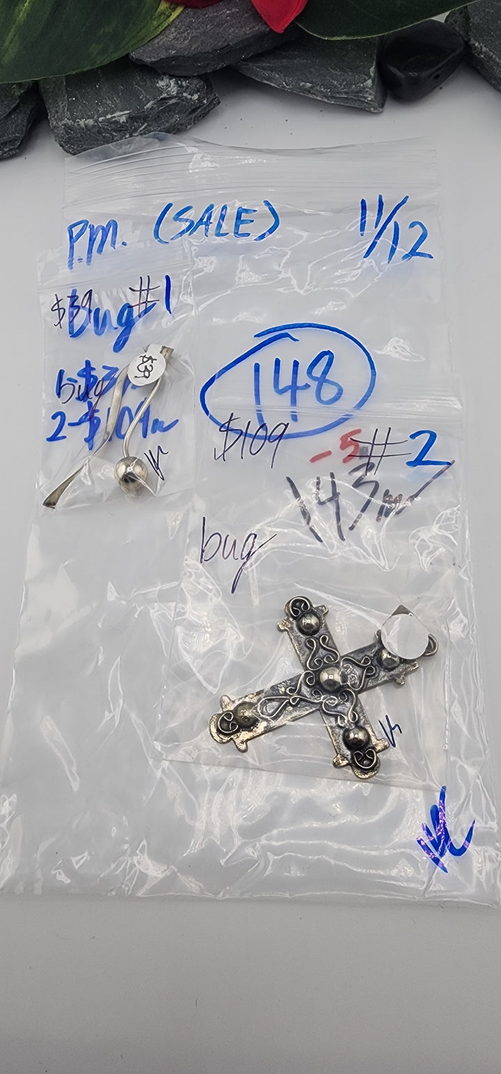 PM SHOW 48HR - RESERVED FOR: bug - 11/12/2025 tiktok Live Show - 2 Sterling Silver Items