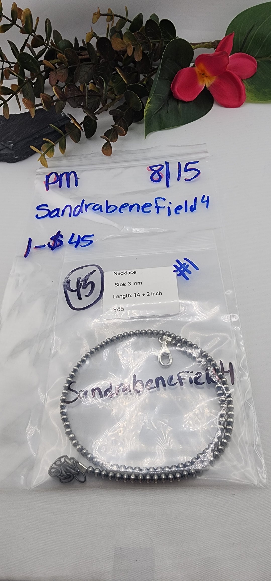 PM SHOW 48HR - RESERVED FOR: sandrabenefield4 - 8/15/2025 FL tiktok Live Show - 1 Sterling Silver Items