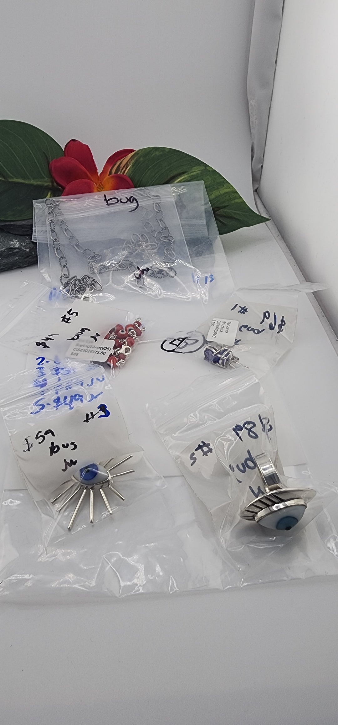 bug-  5 925 Sterling Silver Items