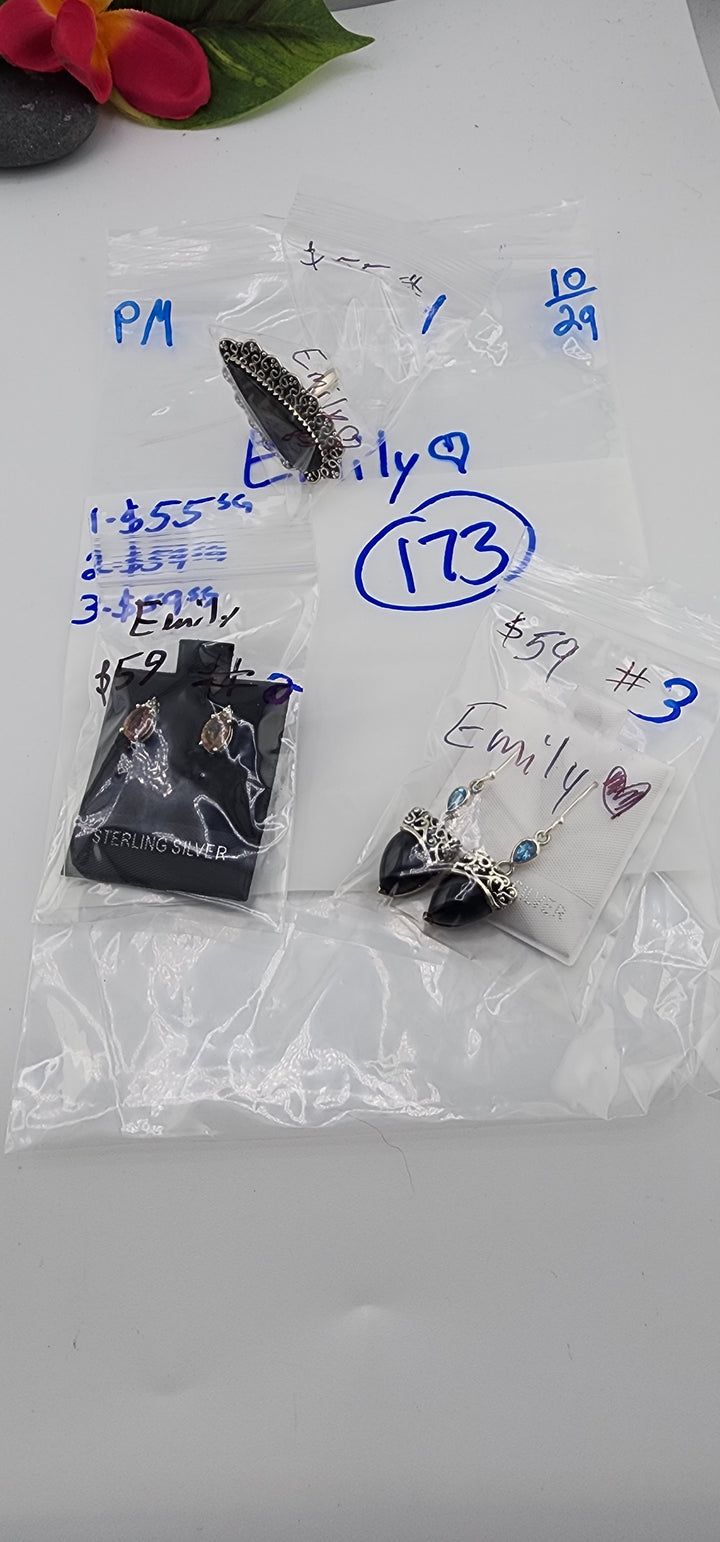 PM SHOW 48HR - RESERVED FOR: Emily❤️ - 10/29/2025 FL tiktok Live Show - 3 Sterling Silver Items