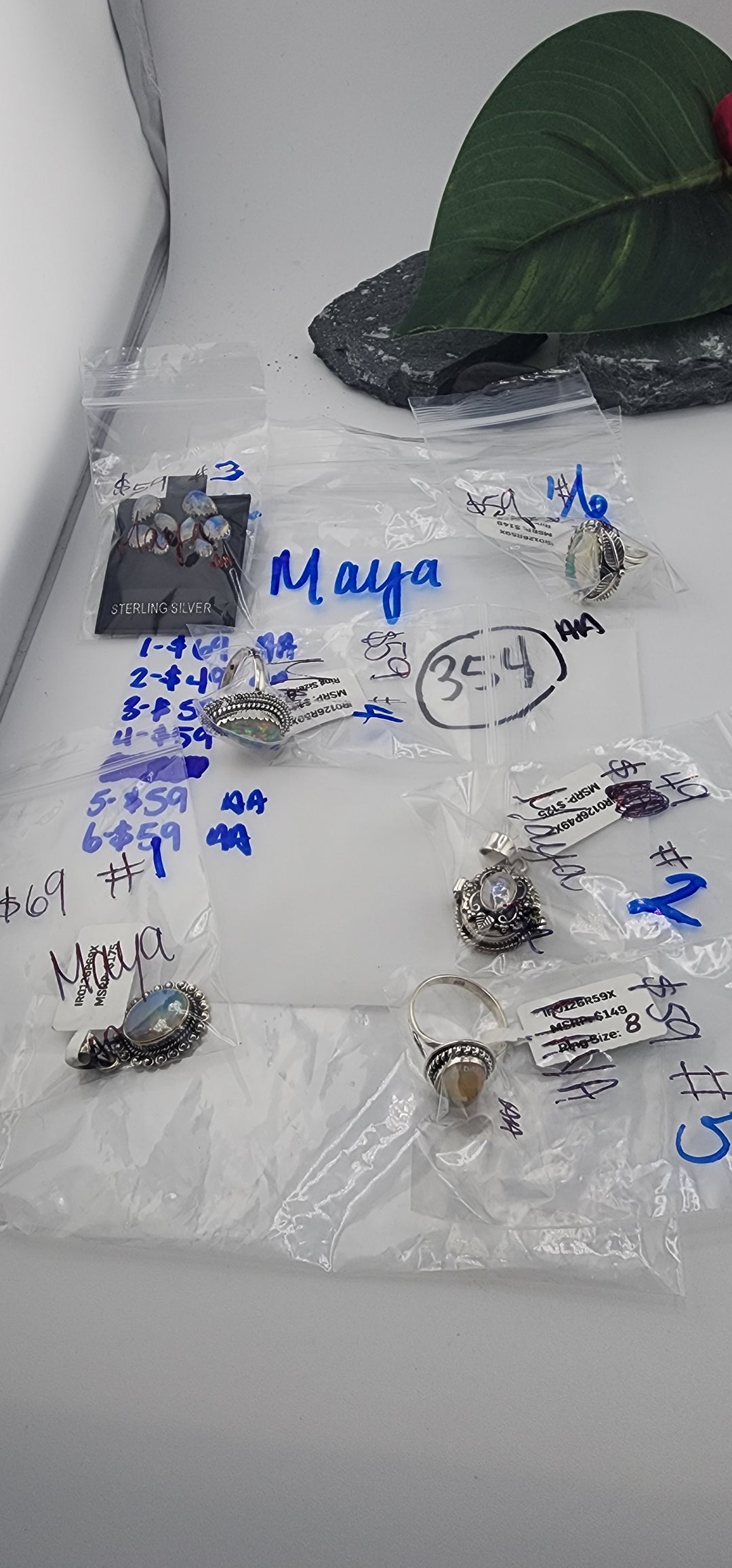 PM SHOW 48HR - RESERVED FOR: MAYA - 1/3/2026 tiktok Live Show - 6 Sterling Silver Items