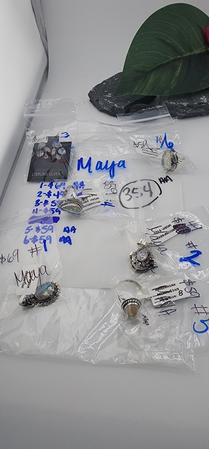 PM SHOW 48HR - RESERVED FOR: MAYA - 1/3/2026 tiktok Live Show - 6 Sterling Silver Items