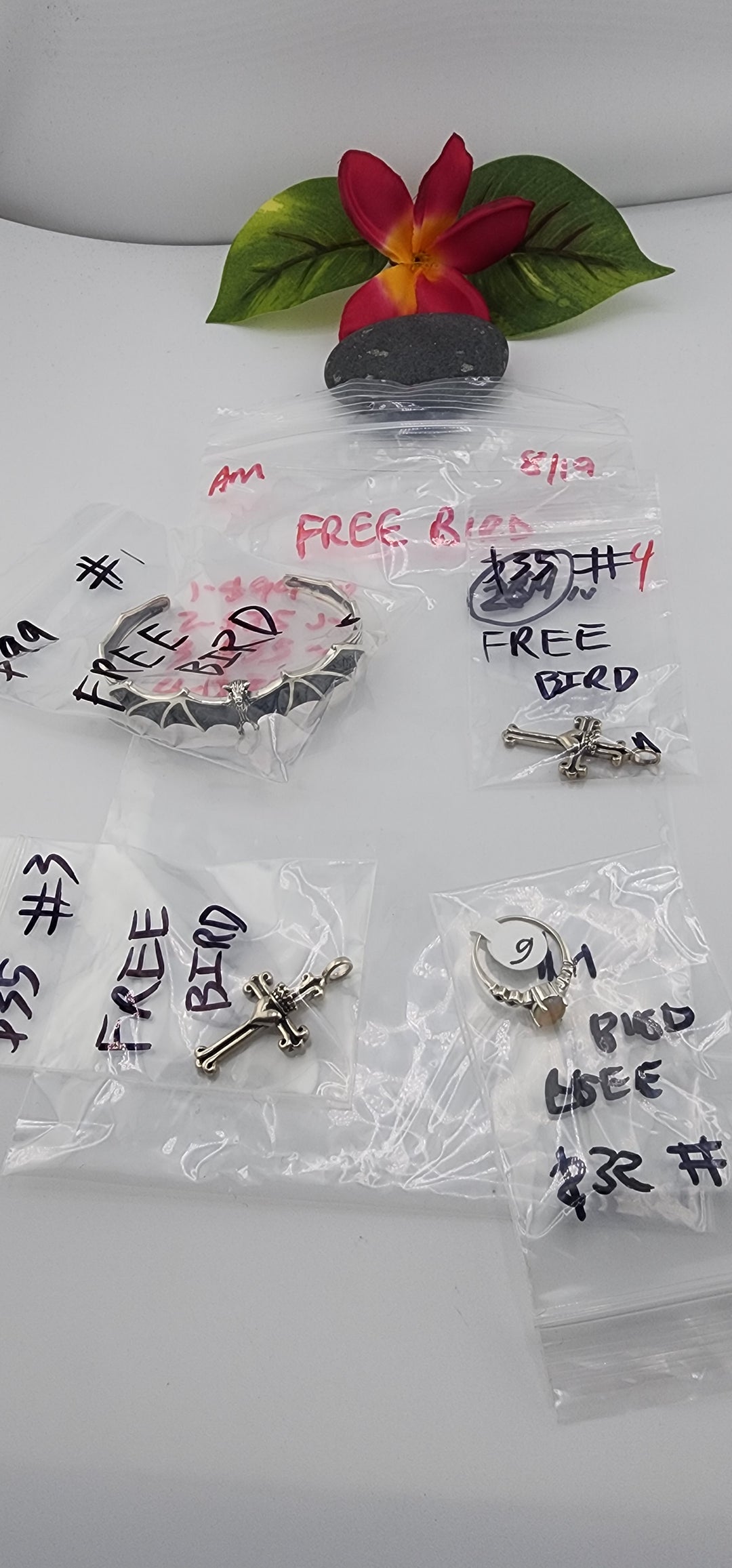AM SHOW 48HR - RESERVED FOR:  FREE BIRD- 8/19/2025 FL tiktok Live Show -4  Sterling Silver Items