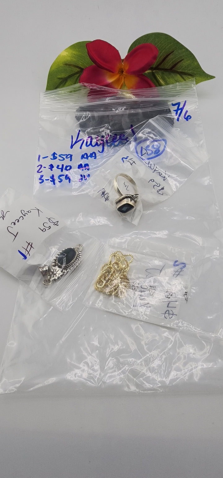 RESERVED FOR: KayceeJ - 7/6/2025 tiktok Reservation Live Show -3 Sterling Silver Items