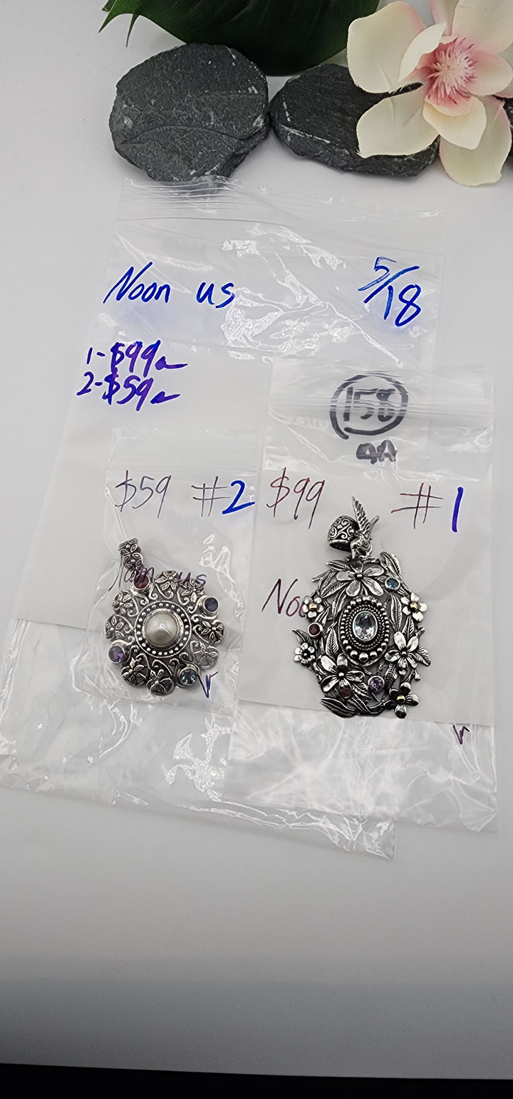 RESERVED FOR: Noon us - 5/18/2025 tiktok Live Show - 2 Sterling Silver Items