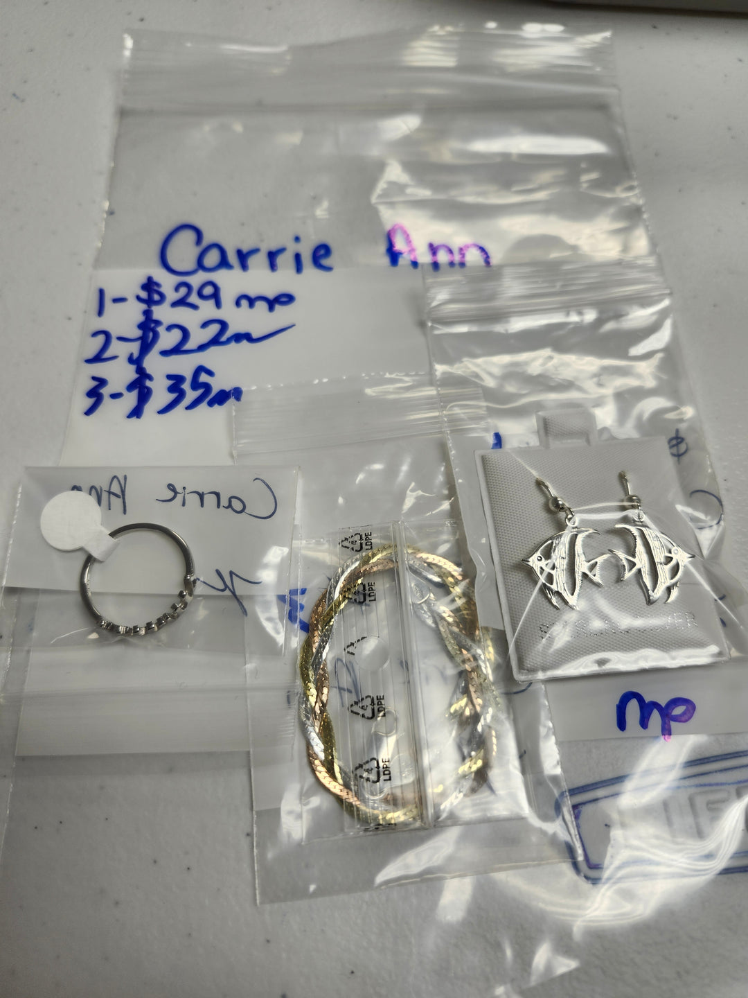 RESERVED FOR: Carrie Ann   - 3/20/2025 Live Show - 3 Sterling Silver Items