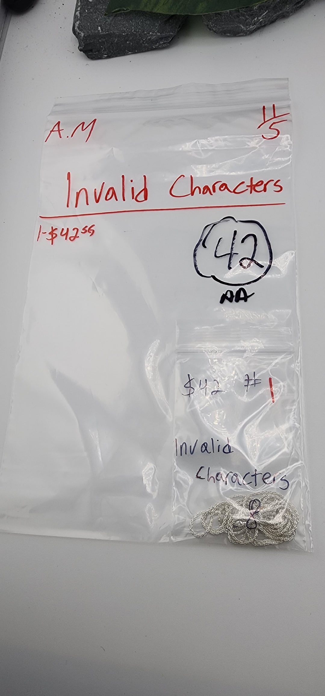 AM SHOW 48HR RESERVED FOR: Invalid Characters - 11/5/2025 FL tiktok Live Show - 1 Sterling Silver Items