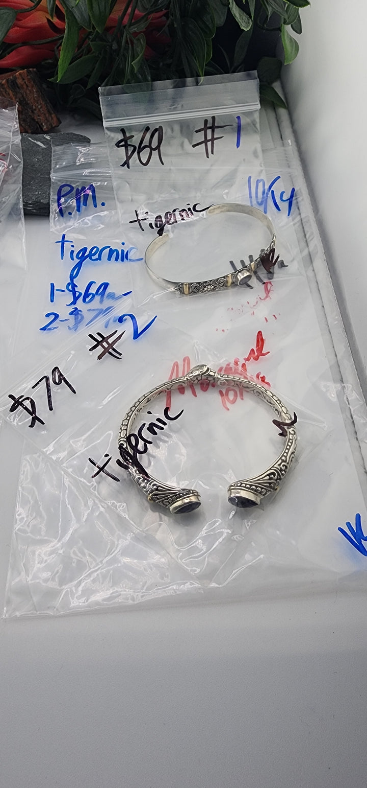 PM SHOW 48HR - RESERVED FOR: tigernic - 10/14/2025 FL tiktok Live Show - 2 Sterling Silver Items