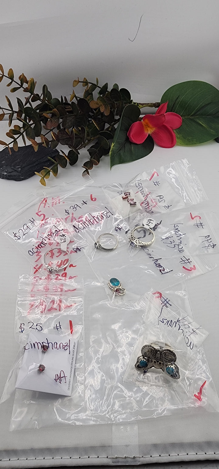 AM SHOW 48HR - RESERVED FOR: acimrhanzl - 8/15/2025 FL tiktok Live Show - 7 Sterling Silver Items