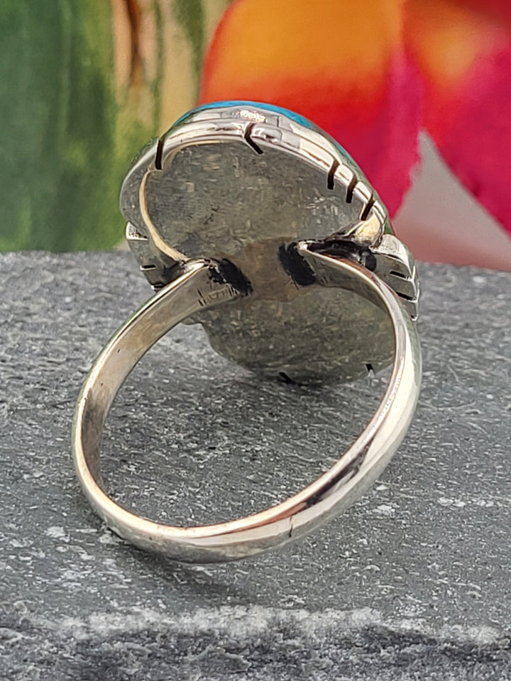 Morenci Turquoise Ring Size 11