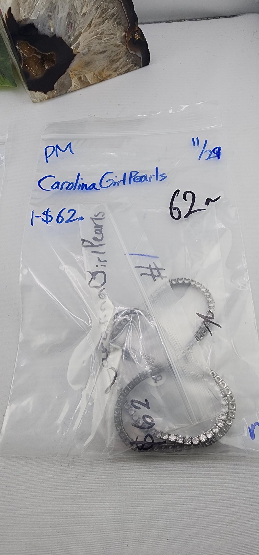 PM SHOW 48HR - RESERVED FOR: CarolinaGirlPearls - 11/29/2025 tiktok Live Show - 1 Sterling Silver Items