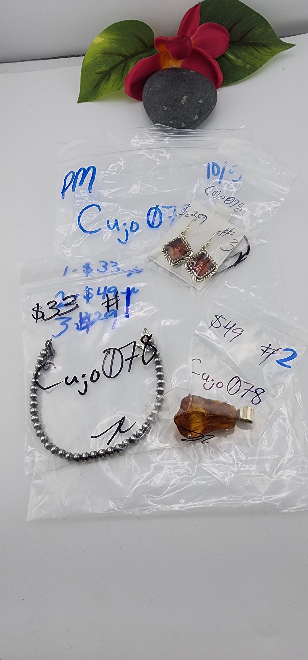 PM SHOW 48HR - RESERVED FOR: Cujo078 - 10/5/2025 FL tiktok Live Show - 3 Sterling Silver Items