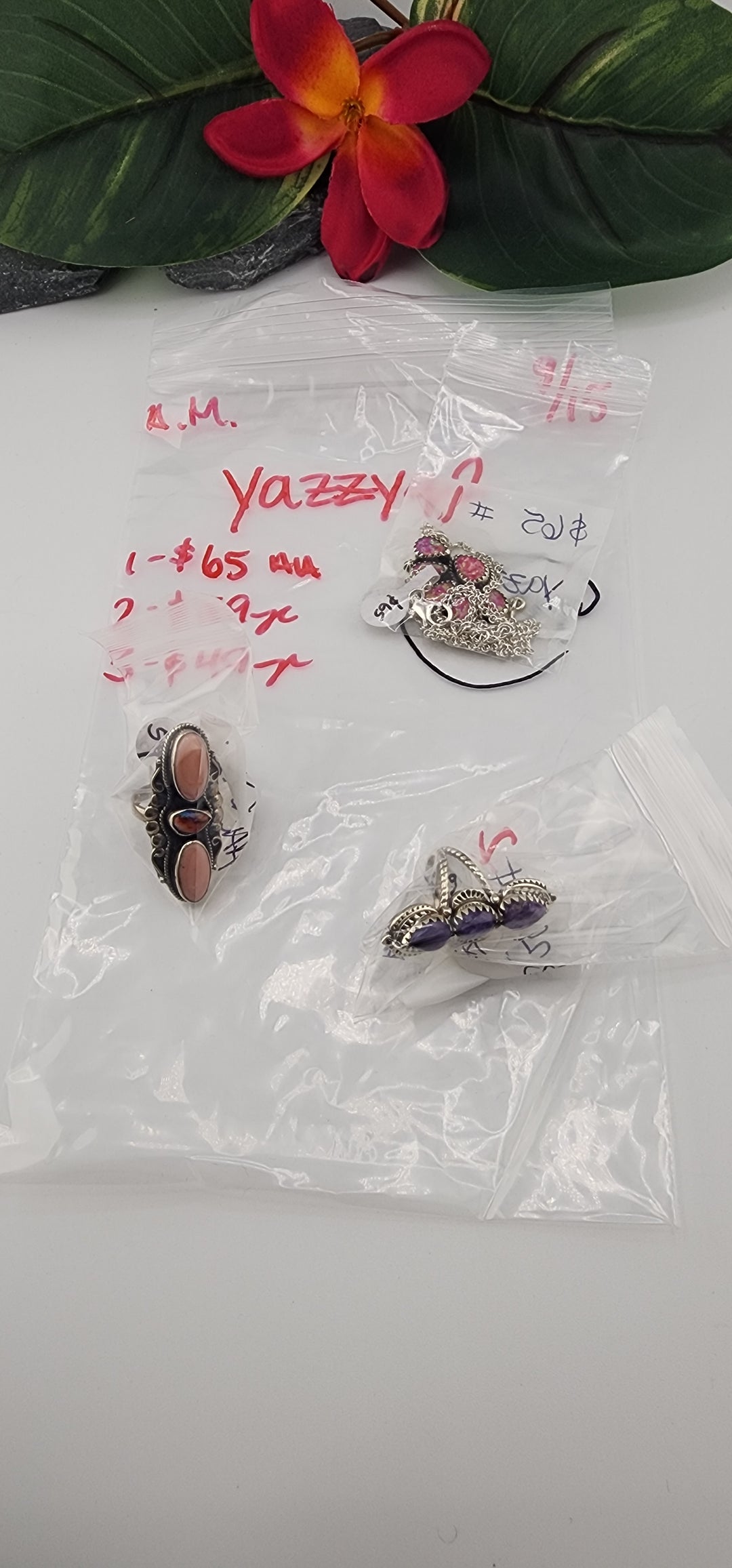 AM SHOW 48HR - RESERVED FOR: yazzyq2 - 9/15/2025 FL tiktok Live Show - 3 Sterling Silver Items