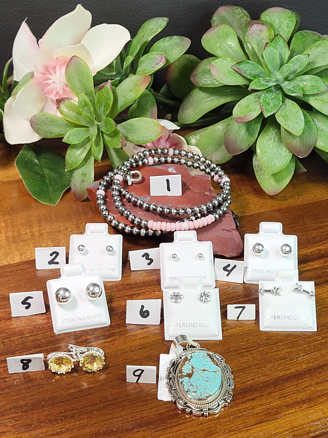 RESERVED FOR: Kristi K- 7/14/24-9 Sterling Silver Items