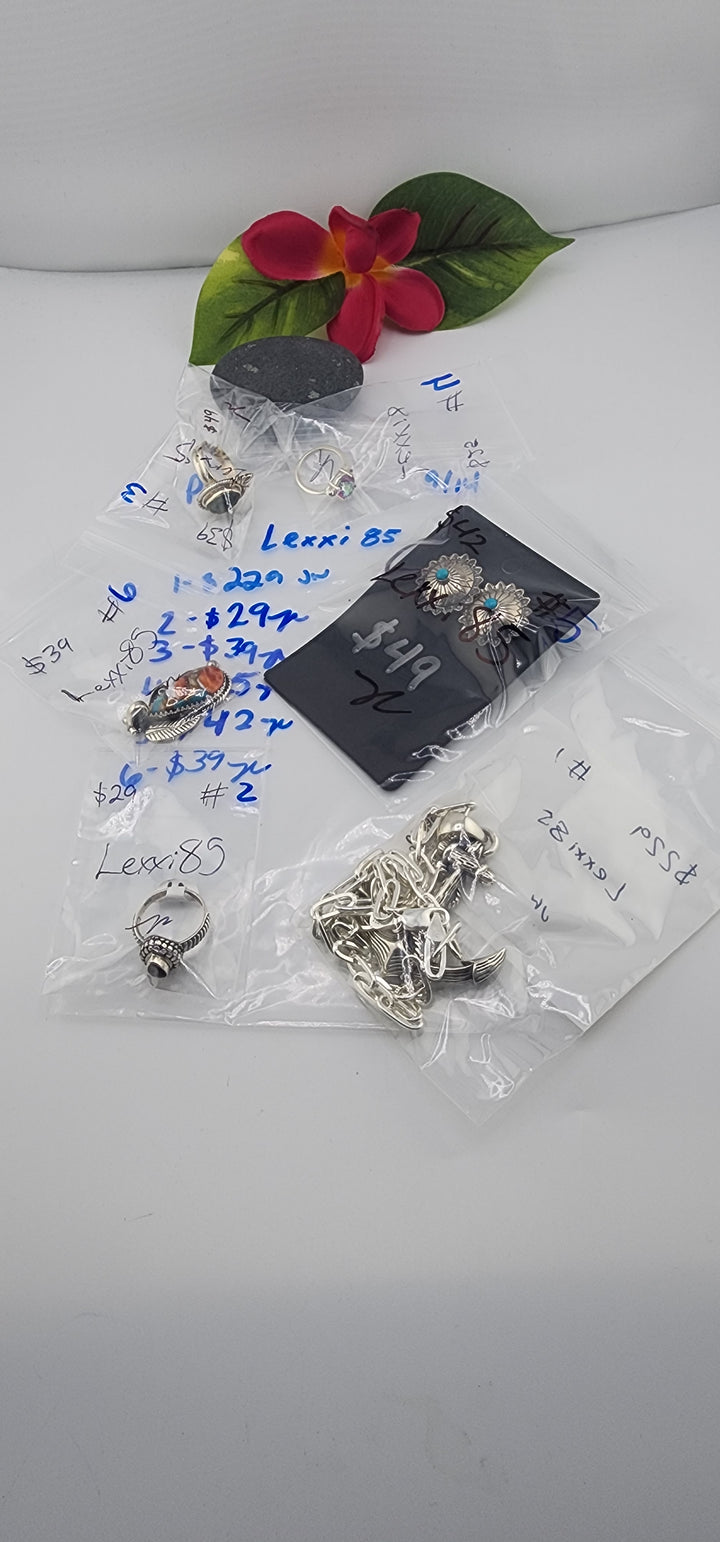 PM SHOW 48HR - RESERVED FOR:  Lexxi85- 9/14/2025 FL tiktok Live Show -6 Sterling Silver Items