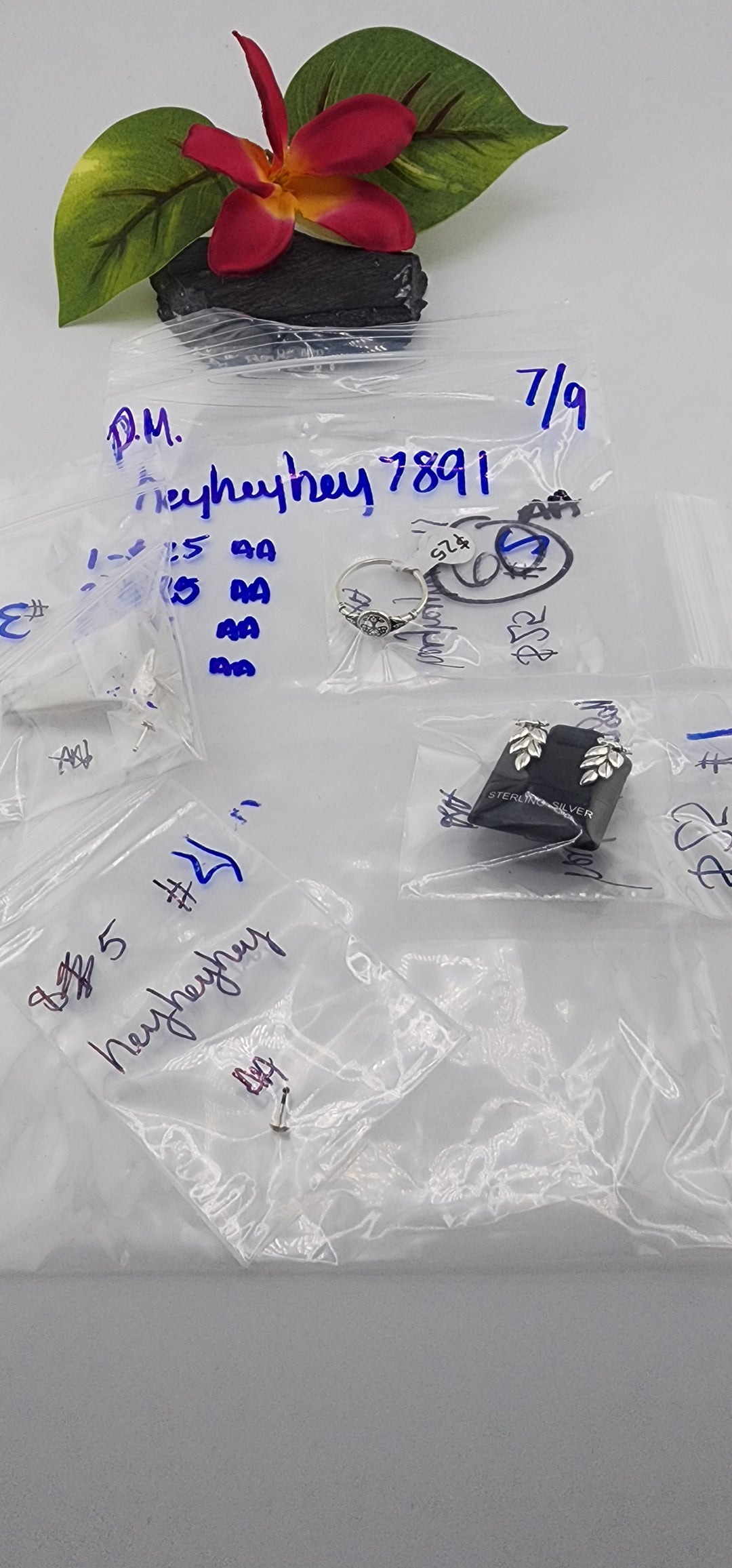 PM SHOW 48HR - RESERVED FOR: heyheyhey7891 - 7/9/2025 FL tiktok Live Show - 4 Sterling Silver Items