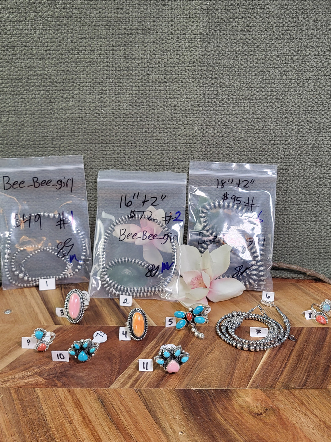 RESERVED FOR: Bee_Bee_girl 9/7/2024 -10 Sterling Silver Items