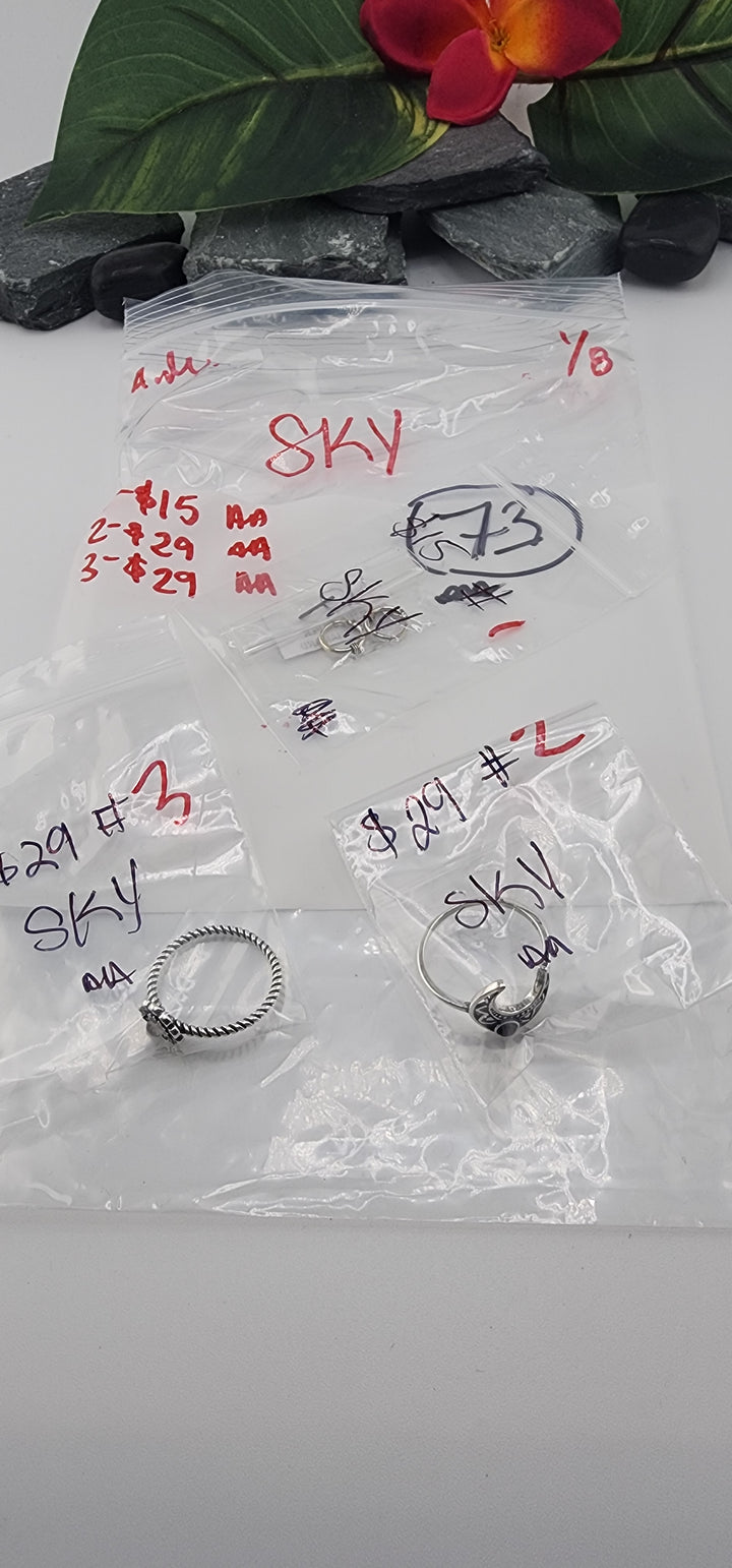 Custom sterling silver items - AM SHOW RESERVED FOR: SKY - 1/8/2026 FL tiktok Live Show - 3 Sterling Silver Items