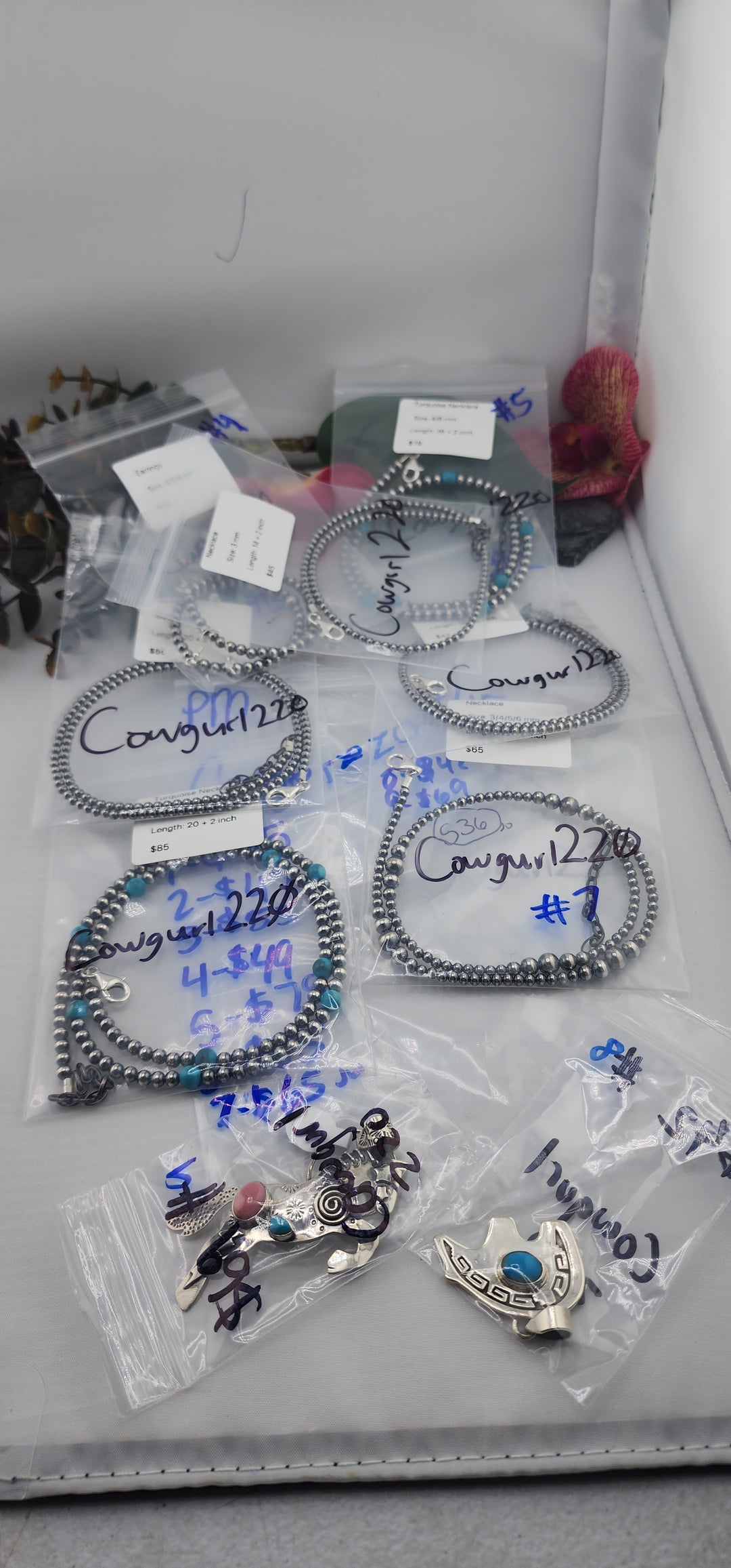 PM SHOW 48HR - RESERVED FOR:  Cowgurl220- 8/15/2025 FL tiktok Live Show -9  Sterling Silver Items