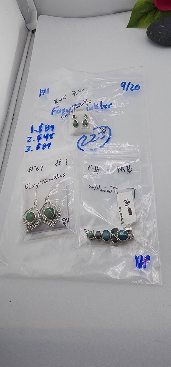 PM SHOW 48HR - RESERVED FOR: FoxyTwinkles - 9/20/2025 FL tiktok Live Show - 3 Sterling Silver Items