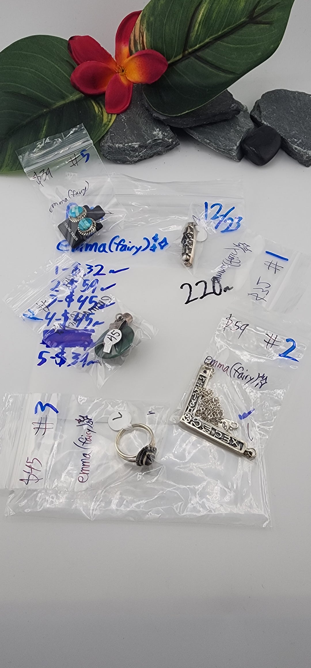 PM SHOW 48HR - RESERVED FOR: emma🧚🏼✨ - 12/23/2025 tiktok Live Show - 5 Sterling Silver Items