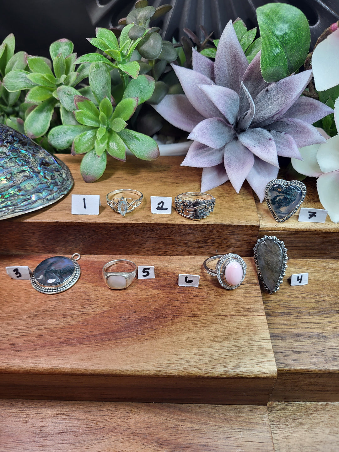 RESERVED FOR: just em 8/25/24- 5 Sterling Silver Items