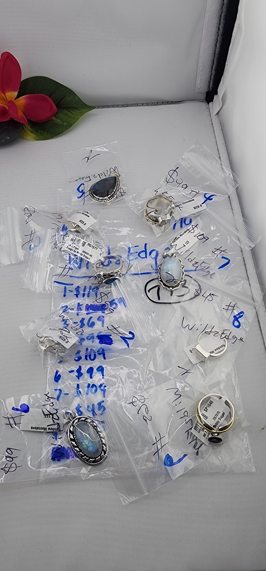 PM SHOW 48HR - RESERVED FOR: WildzEdge - 11/14/2025 tiktok Live Show - 9 Sterling Silver Items
