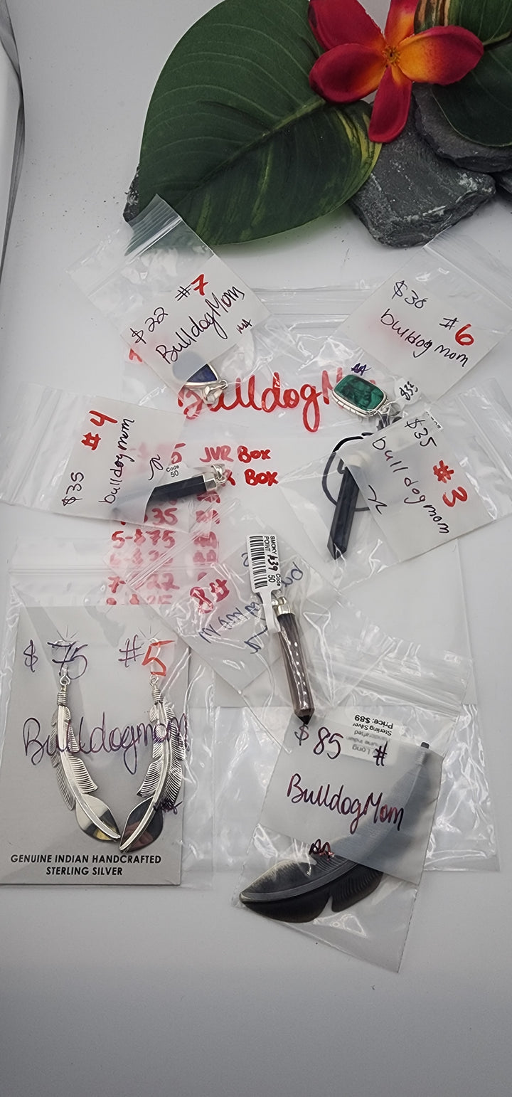 AM SHOW 48HR RESERVED FOR: BulldogMom - 12/23/2025 FL tiktok Live Show - 9 Sterling Silver Items