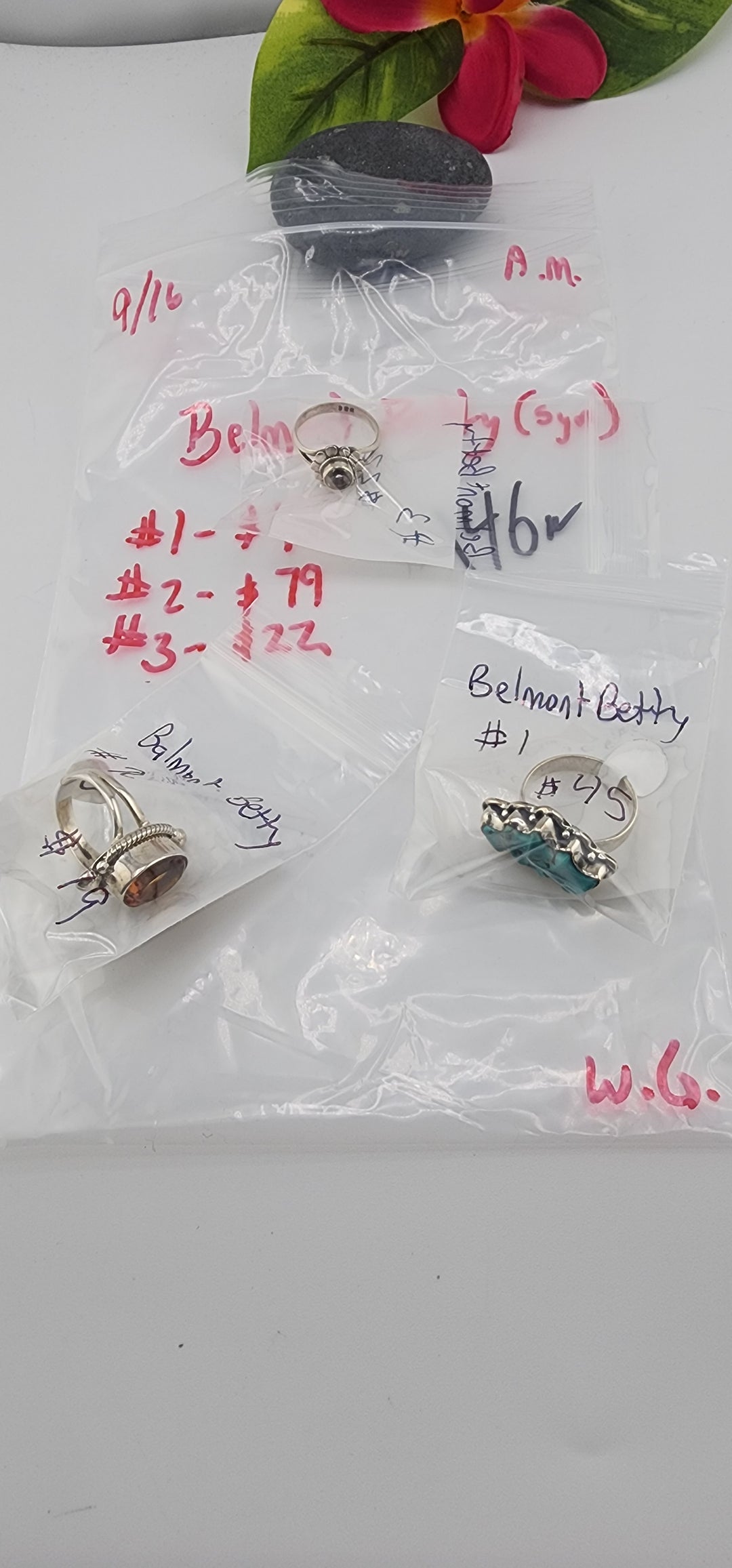 AM SHOW 48HR - RESERVED FOR: Belmont Betty 🏳️‍🌈us☮️  - 9/16/2025 FL tiktok Live Show - 3 Sterling Silver Items