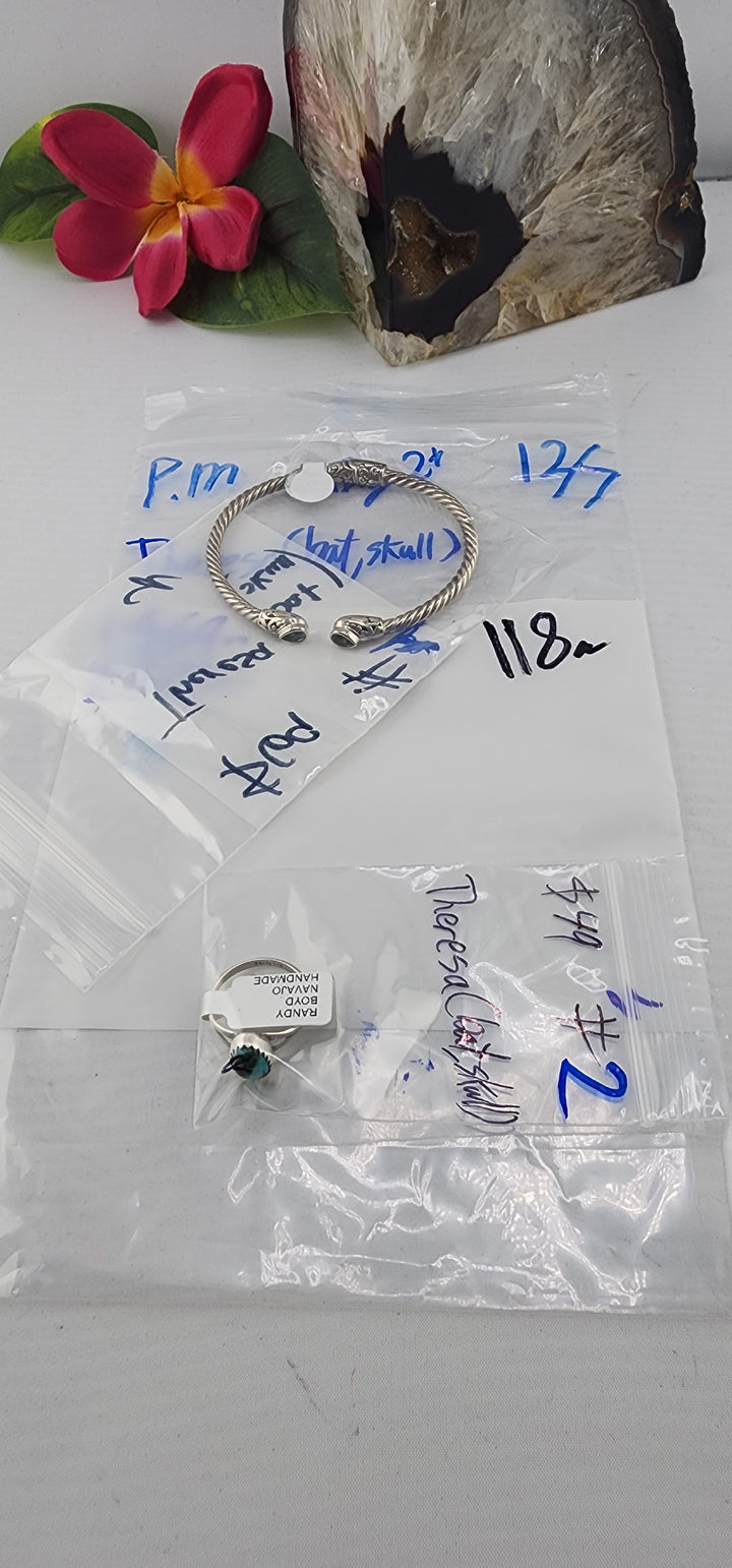 PM SHOW 48HR - RESERVED FOR: Theresa🦇💀 *BAG 2* - 12/7/2025 tiktok Live Show - 2 Sterling Silver Items