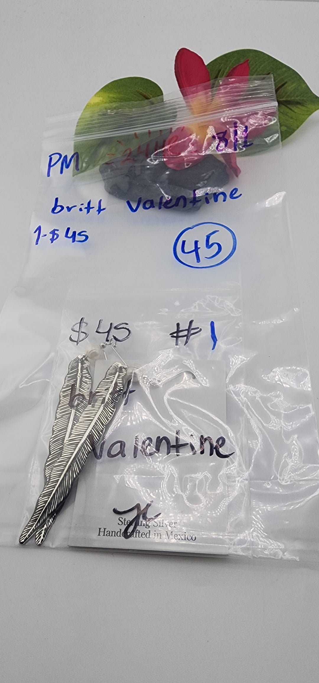 PM SHOW 24HR - RESERVED FOR: britt valentine  - 8/1/2025 FL tiktok Live Show - 1 Sterling Silver Items