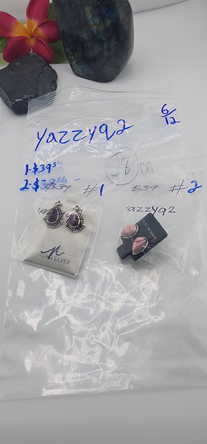 RESERVED FOR: yazzyq2 - 6/12/2025 tiktok Reservation Live Show - 2 Sterling Silver Items