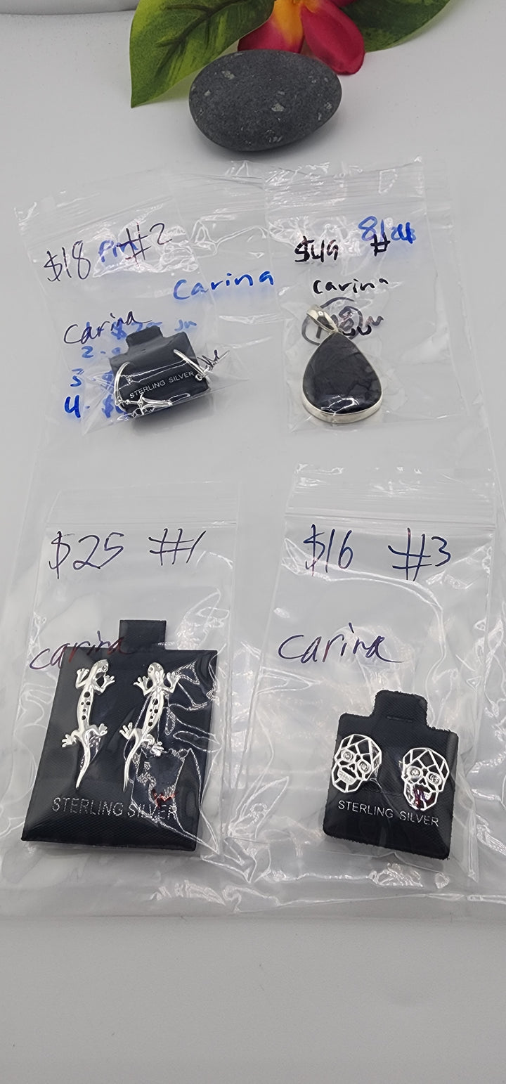 PM SHOW 48HR - RESERVED FOR:  carina- 8/23/2025 FL tiktok Live Show -4  Sterling Silver Items