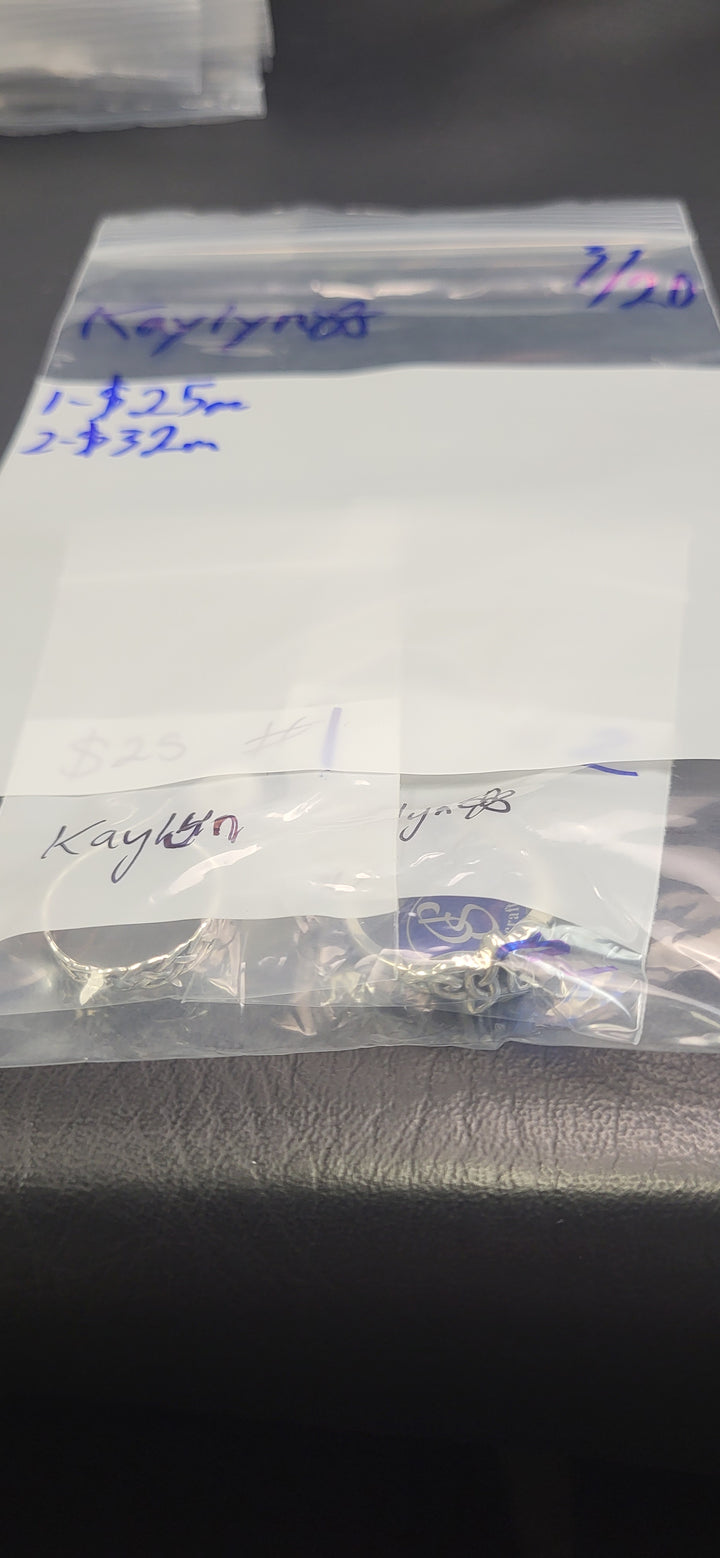 RESERVED FOR: Kaylyn🌸 - 3/20/2025 Live Show -  Sterling Silver Items