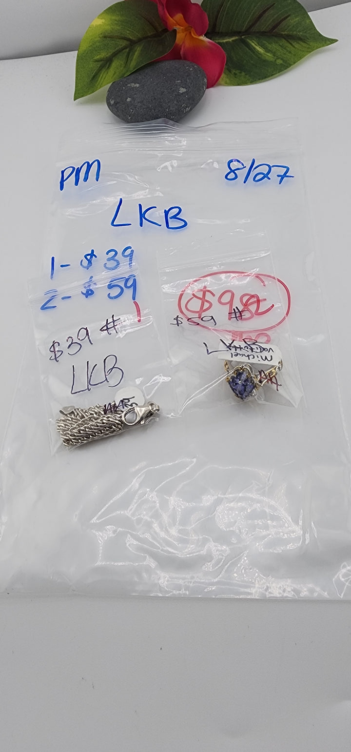 PM SHOW 48HR - RESERVED FOR: LKB - 8/27/2025 FL tiktok Live Show - 2 Sterling Silver Items